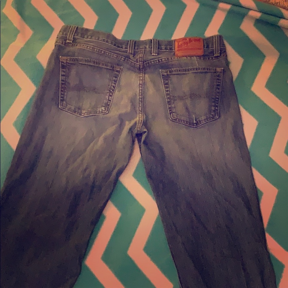 Boot cut lucky jeans worn once.